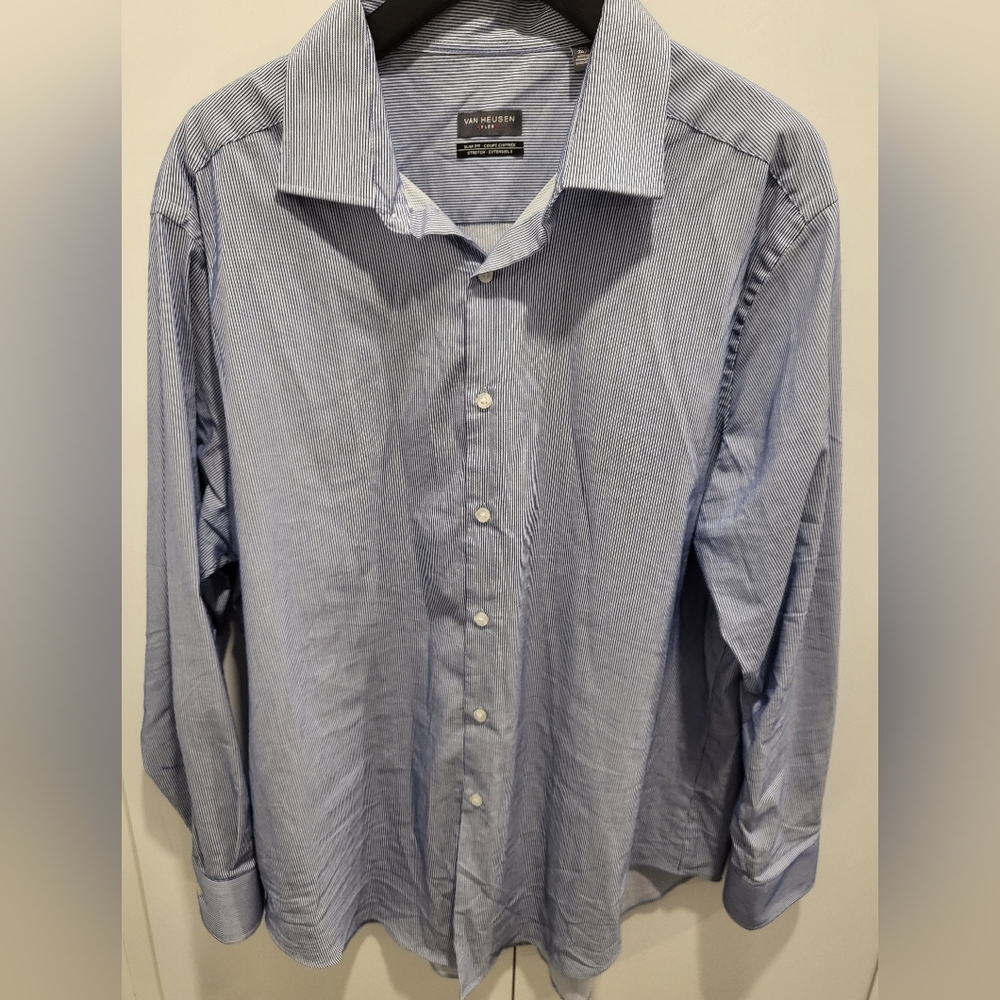 Men's Van Heusen Blue Striped Shirt